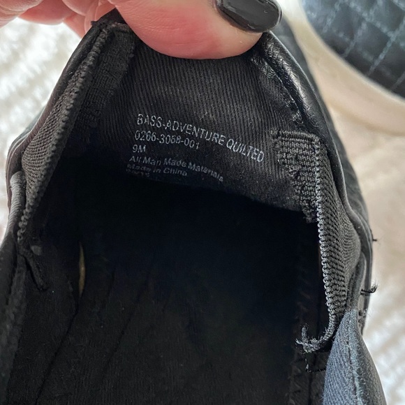 Women’s Black Quilted Slip On Sneakers / Size: 9 - Picture 3 of 4